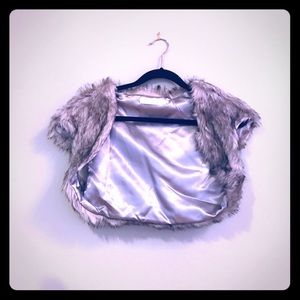 Fake fur bolero. Size S. Holiday sale.